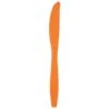Sunkissed Orange Plastic Knives, 7.5", 600PK