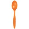 Sunkissed Orange Plastic Spoons, 6.75", 600PK