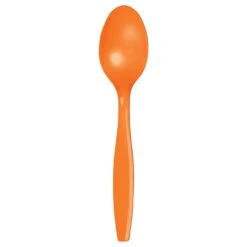 Sunkissed Orange Plastic Spoons, 6.75", 288PK