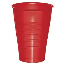 Classic Red Plastic Cups, 16oz, 240PK
