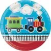 Creative Converting All Aboard Train Paper Plates, 9", 96PK