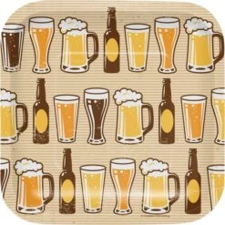 Creative Converting Cheers And Beers Appetizer Plates, 7", 96PK