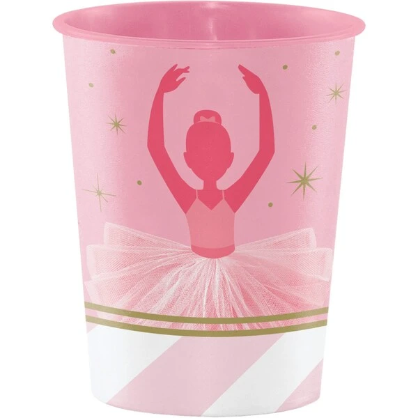 Creative Converting Ballet Plastic Keepsake Cup, 16oz, 12PK 1 Creative Converting Ballet Plastic Keepsake Cup, 16oz, 12PK