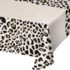 Creative Converting Leopard Paper Tablecloth, 102"x54", 6PK