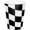 Creative Converting Black And White Check Cups, 9oz, 96PK