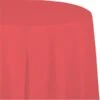 Cobalt Blue Round Plastic Tablecloth, 82", 12PK