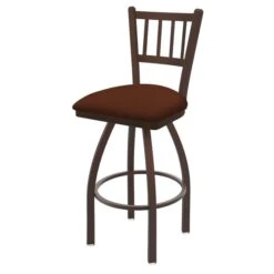 30" Swivel Bar Stool, Bronze Finish, Rein Adobe Seat