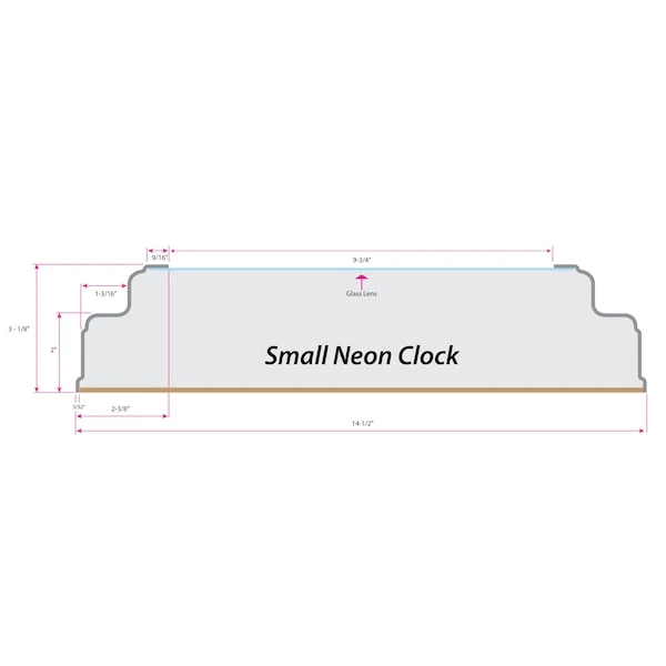 Virginia Tech University Double Neon 15" Clock 2 Virginia Tech University Double Neon 15" Clock - Image 2