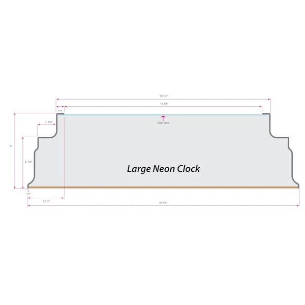 Miami University (OH) Double Neon 19" Clock 3 Miami University (OH) Double Neon 19" Clock - Image 3