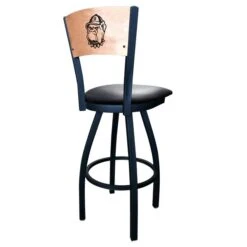 25" Blk Wrinkle Georgetown Swivel Bar Stool, Laser Engraved Back -Zoro Tools Shop Holland20Bar20Stool20Co L038GrgtwnBWBlkVinylxx2xx730a06