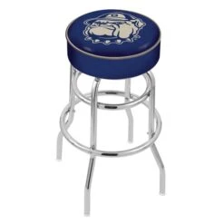 25" Georgetown Cushion Seat, 2-Ring Chrome Swivel Bar Stool
