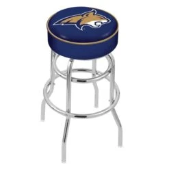 30" Montana State Cushion Seat, 2-Ring Chrome Swivel Bar Stool