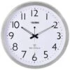 14 Atomic Wall Clock, Stainless Steel