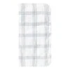 Concepts Dish Cloth 100% Cotton Terry Check White/Smoke Blue/ Moss