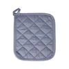 Concepts Solid Quilted Fabric Pot Holder 50/50 Poly/Cotton Smoke Blue