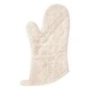 Value Basics Solid Quilted 100% Cotton Terry Thumb Mitt Natural