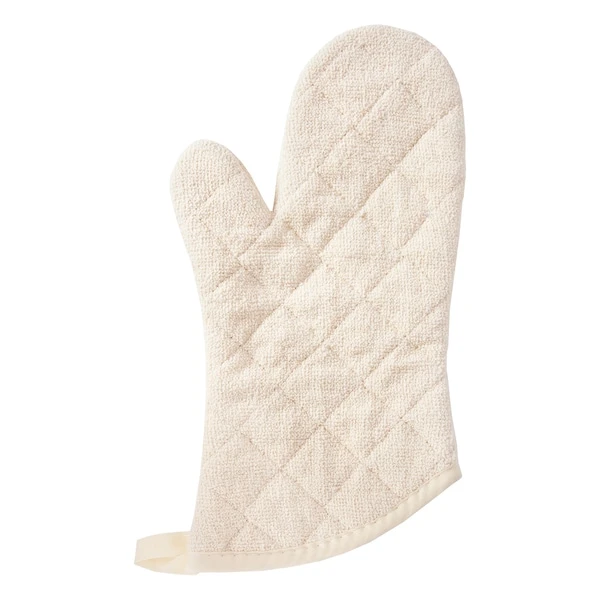 Value Basics Solid Quilted 100% Cotton Terry Thumb Mitt Natural 1 Value Basics Solid Quilted 100% Cotton Terry Thumb Mitt Natural