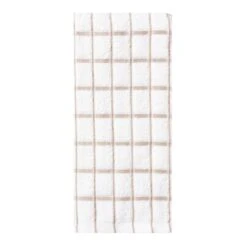 Café Check Kitchen Towel White Ground/Natural Check
