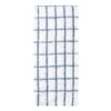 Café Check Kitchen Towel White Ground/Blue Chambray Check