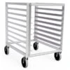 Half Height 8 Tray Rack, 2-1/2" Center Spacing For 18" Wide Pans