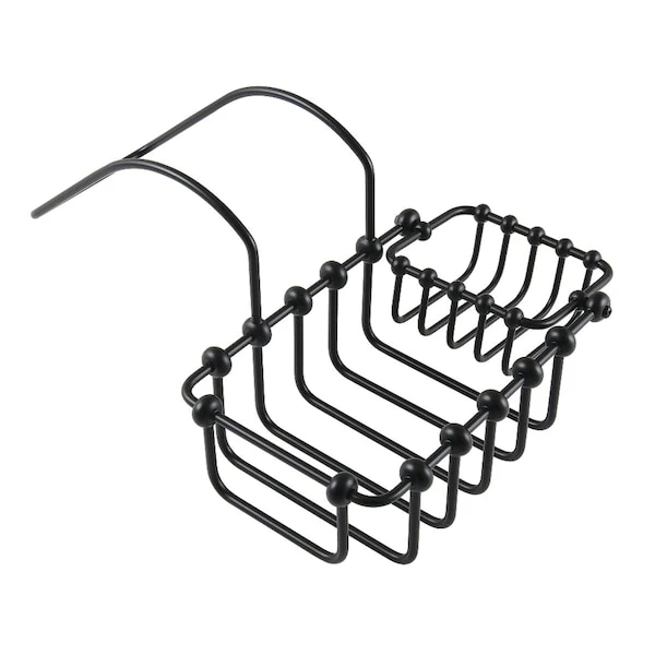 7Inch Swivel Soap And Sponge Holder, Matte Black 1 7Inch Swivel Soap And Sponge Holder, Matte Black