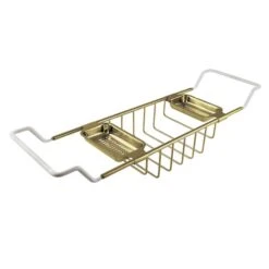 Bathtub Caddy Tray, Brushed Brass