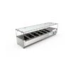 59" Refrigerated Countertop Condiment Prep Rail Sandwich Prep Station