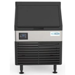 Undercounter Ice Maker Machine, 280 Lb. Full Cube Production, Air Cooled And Free Standing
