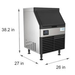 Undercounter Ice Maker Machine, 280 Lb. Full Cube Production, Air Cooled And Free Standing -Zoro Tools Shop Koolmore20Supply20Inc 238136xx29276a