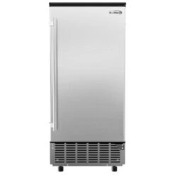 Stainless-Steel Built-In Ice Maker Machine With Large 25 Lb Cube Storage Basket, Full Cube Production -Zoro Tools Shop Koolmore20Supply20Inc 238156xxc734c4 1