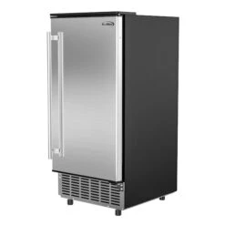 Stainless-Steel Built-In Ice Maker Machine With Large 25 Lb Cube Storage Basket, Full Cube Production -Zoro Tools Shop Koolmore20Supply20Inc 238159xxcd5640