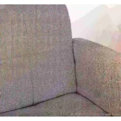 Stout Adjustable Swivel Barstool In Black With Grey Fabric