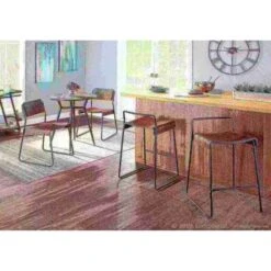 Dali Industrial Chair - Set Of 2 PR -Zoro Tools Shop LumiSource20LLC CHxxDALIxxBKE2xxxx9xxxx143cb2