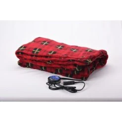 Comfy Cruise 12 Volt Heated Travel Blanket - Red Plaid