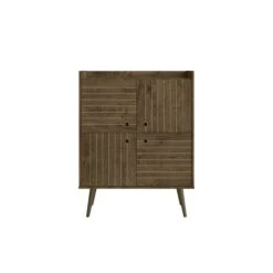 Bogart Accent Cabinet In Rustic Brown And Nature