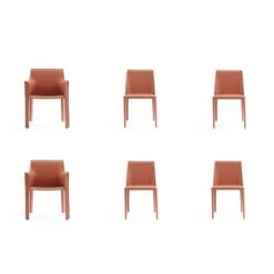 Paris 6-Piece Dining Chairs In Clay