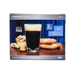 Camco PINT GLASS 16OZ, 2PK, BPA FREE -Zoro Tools Shop Meyer20Distributing20Inc 43865xx2xxZxxb031fd