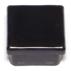 1" X 7/8" Black Plastic Furniture Tips 8PK