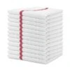 Qwick Wick Bar Mop Towels Red Stripe , 12PK