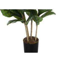 Monarch Specialties Artificial Plant, 41" Tall, Fiddle Tree, Indoor, Faux, Fake, Floor, Greenery, Potted, Real Touch -Zoro Tools Shop Monarch20Specialities Ixx9540xxalt2xxe84510