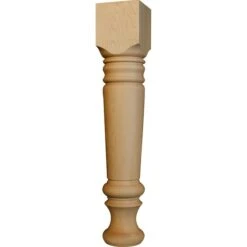 29 X 5 Massive Farm Dining Table Leg In Hickory