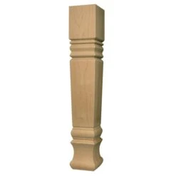 29 X 5 Husky Square Farm Dining Table Leg In Soft Maple