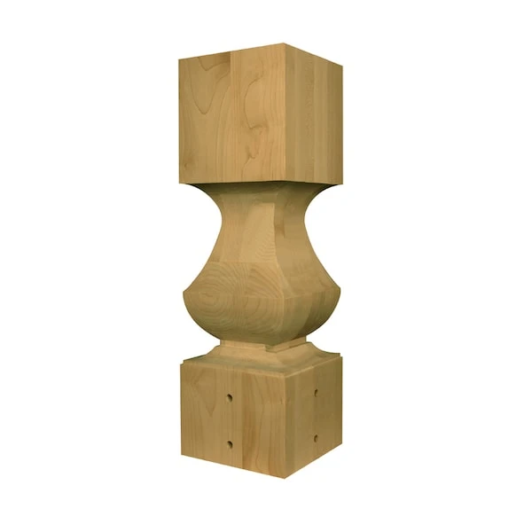 25 1/4 X 8 Extended Transitional Table Pedestal In Hard Maple 1 25 1/4 X 8 Extended Transitional Table Pedestal In Hard Maple