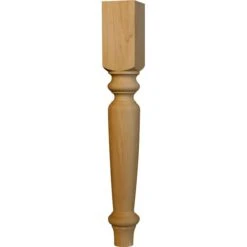 21 X 2 3/4 English Country End Table Leg In Alder