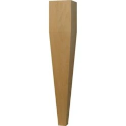 21 X 3 1/2 Four Sided Taper End Table Leg In Soft Maple