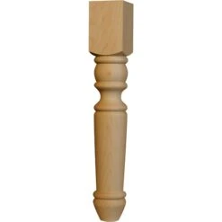 18 X 2 3/4 Portsmouth Coffee Table Leg In Rustic Alder