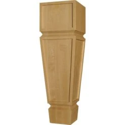 18 X 5 X 5 Tapered Mission Coffee Table Leg In Red Oak