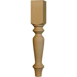 18 X 2 3/4 English Country Coffee Table Leg In Beech