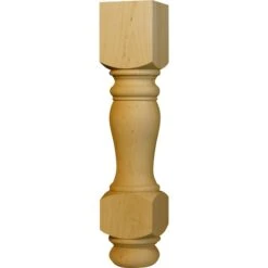 18 X 3 1/2 Heritage Coffee Table Leg In Red Oak