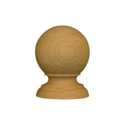 2 3/8 X 1 3/4 X 1 3/4 Mirror Top Finial In Black Walnut